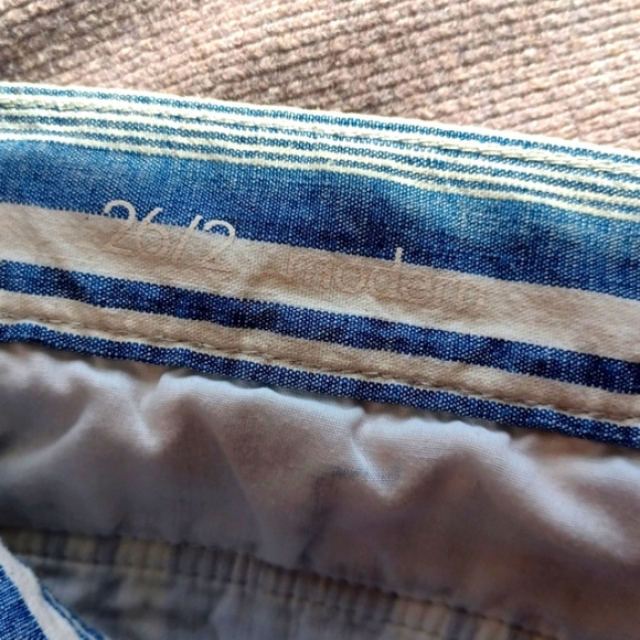 LOFT Striped Denim Flare Pant Size 2 - Picture 11 of 12